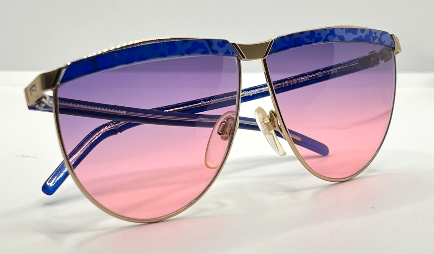 Rodenstock Supersonic 177|4 Gm Vintage Sunglasses W|New Pink|Purple Gradient Custom Lenses
