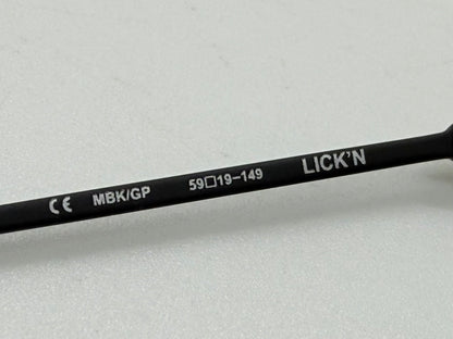 Chrome Hearts LICK’N MBK/GP Sunglasses – Brand New Full Kit w/ Zeiss Lenses