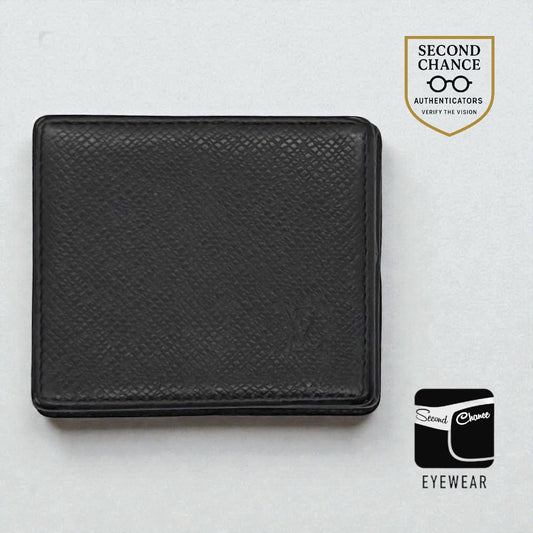 Louis Vuitton Taiga Coin Purse Black Snap VINTAGE Wallet-France