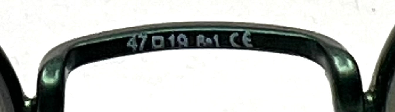 Safilo Team 7821 Vintage Green Metal Sunglasses-New Gradient Tinted Custom Lenses-Unworn-47mm