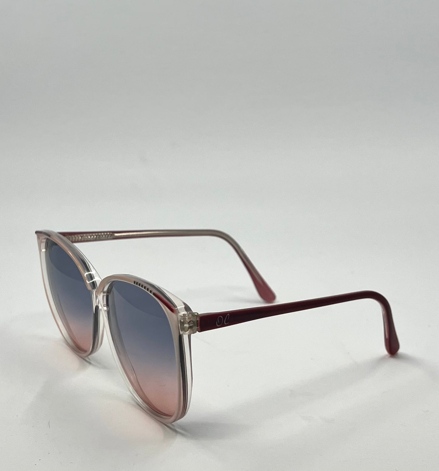 Oleg Cassin 780 Vintage Sunglasses w|New Blue|Rose Gradient Custom Tinted Lenses-Unworn-140mm