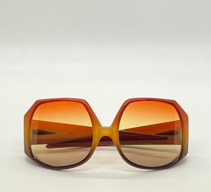 Christian Dior DO4 1970s Oversized Sunglasses w/New Tri-Gradient Tinted Lenses