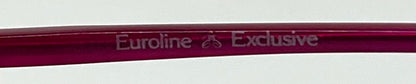 Euroline Exclusive 469 0V55 Vintage Sunglasses-New Pink/Gold Custom Gradient Lenses