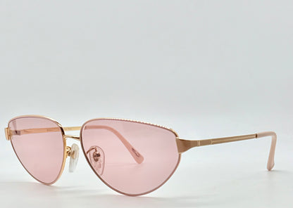 Tura Mod-204 Pch Vintage Sunglasses W|New Solid Pink Custom Lenses-Japan