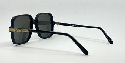 Sergio Valente Vintage Vintage Sunglasses-Black/Gold Deadstock-56mm