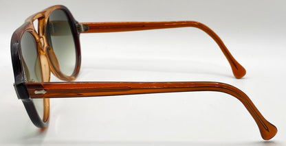 Vintage American Optical Flexi-Fit 6M Z87 Safety Glasses-Deadstock w|New, Custom Gradient Aquamarine Berko’s Designs Lenses