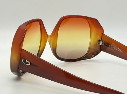 Christian Dior DO4 1970s Oversized Sunglasses w/New Tri-Gradient Tinted Lenses