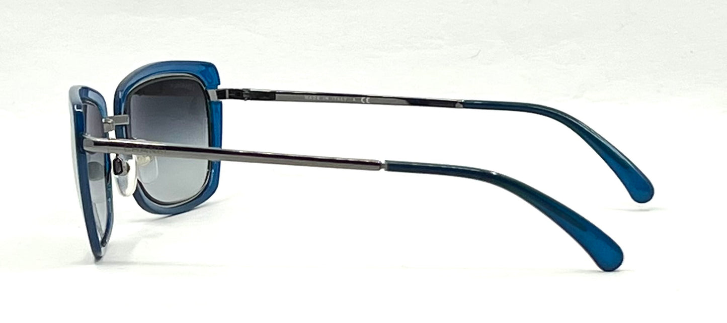 CHANEL 4203 Blue Sunglasses-Y2K VINTAGE Deadstock w/ Case & Cloth-Italy