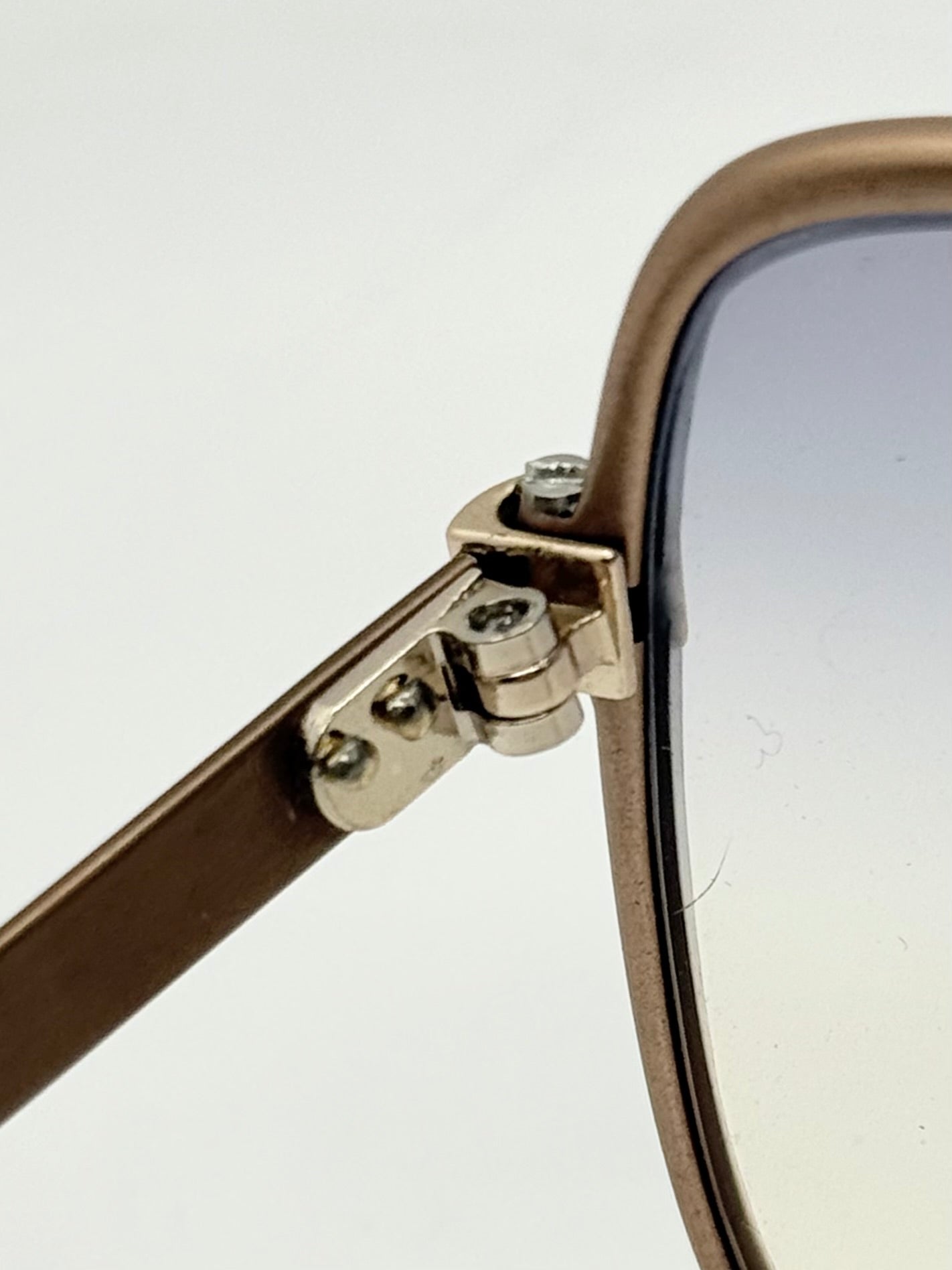 Omikron 103 Vintage Sunglasses-Bronze Aviator Frame w/New Gradient Tinted Custom Lenses