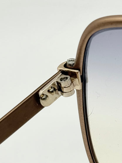 Omikron 103 Vintage Sunglasses-Bronze Aviator Frame w/New Gradient Tinted Custom Lenses