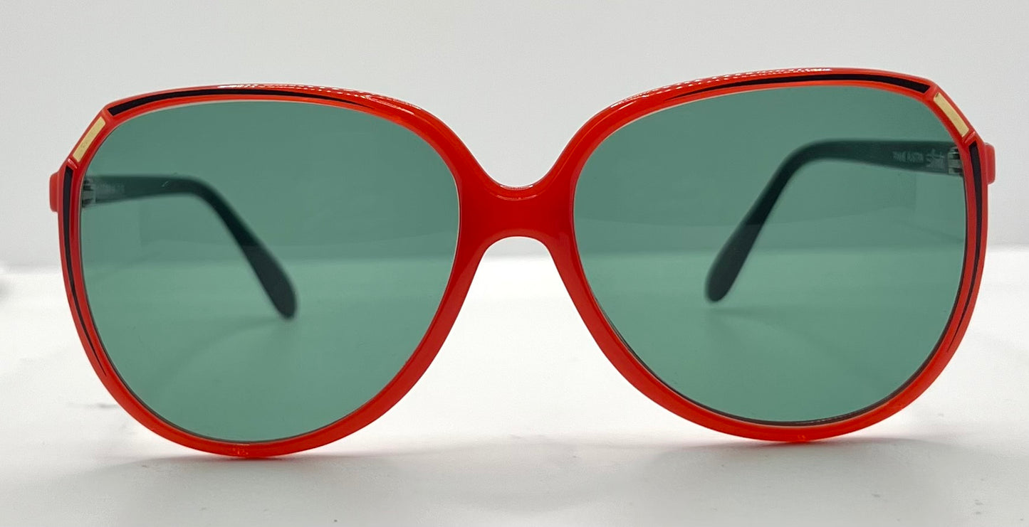 Silhouette Mod 1103 Vintage Sunglasses W|New Solid Green Custom Lenses-56Mm-Unworn