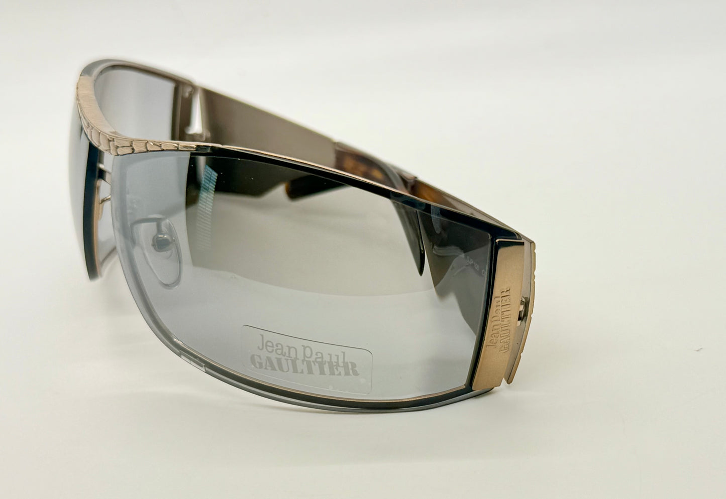 Jean Paul Gaultier Sjp 103 Col R80X-Y2K Deadstock Shield Sunglasses-Full Kit Italy