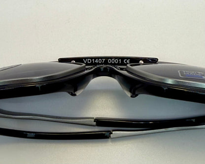 Vuarnet Vl1407 0001 Polarized Clip-On Sunglasses With Mineral Glass Lenses