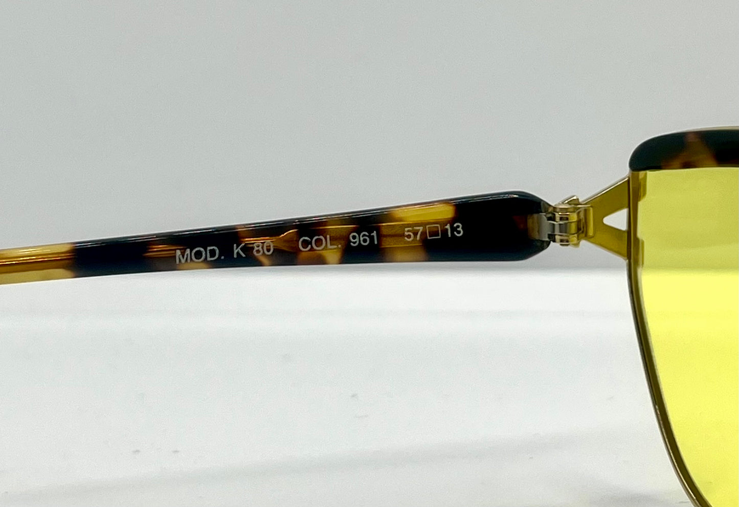 Kuchler K 80 Vintage Sunglasses-Gold & Tortois3 w|New, Custom Solid Yellow Lenses-Unworn