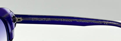 Struktur “Elixir”-Purple Clear Acetate Sunglasses W|New, Custom Lavender Gradient Lenses-New|Unworn-France