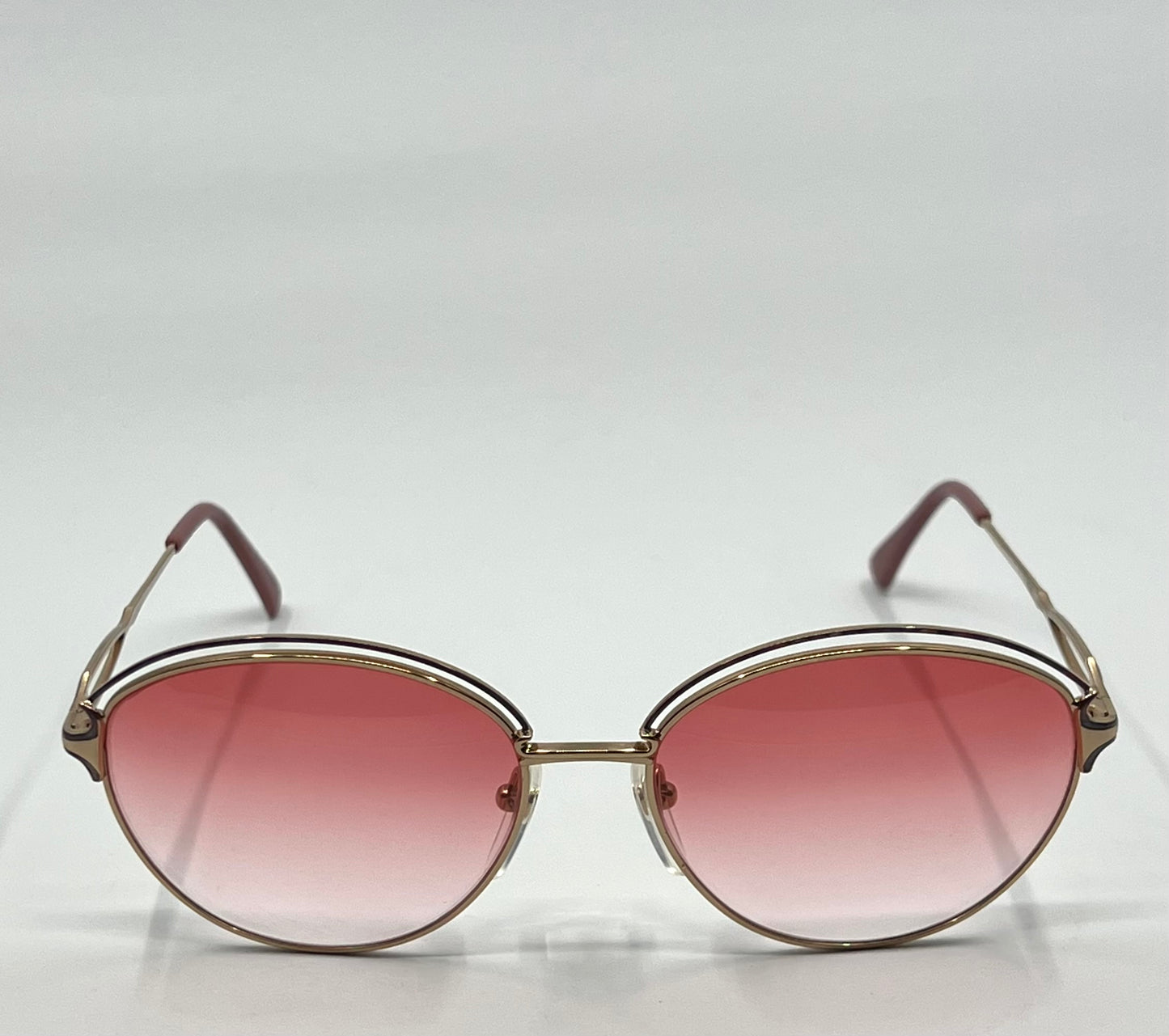 Sophia Loren Beaurivage 21 Zyloware Vintage Sunglasses W|New Pink Gradient Custom Lenses-Nos|Unworn