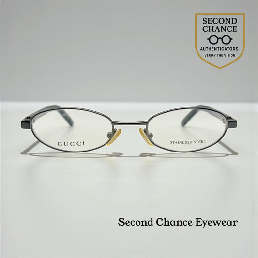 Gucci GG 2679 RV3 Stainless Steel Oval Frames-Vintage Unworn-Italy