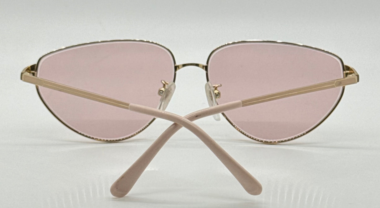 Tura Mod-204 Pch Vintage Sunglasses W|New Solid Pink Custom Lenses-Japan
