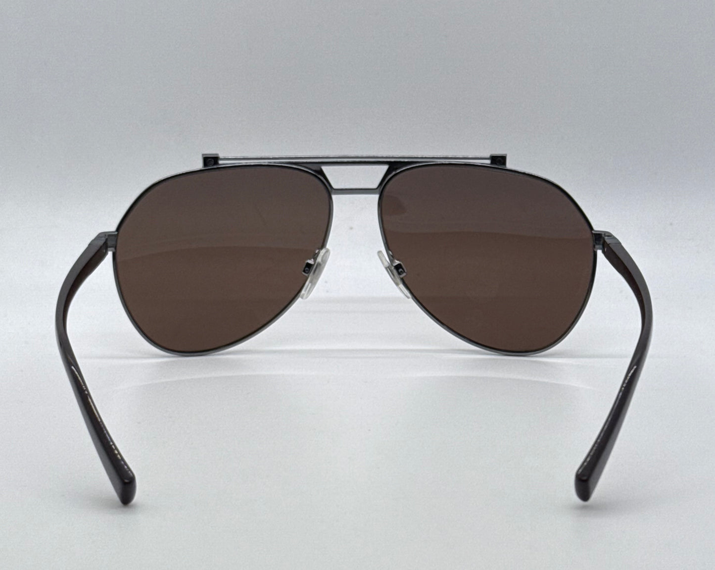 Dolce & Gabbana DG2149 1315/73 61mm-Gunmetal Brown Aviator-Sunglasses-Italy-Full Kit