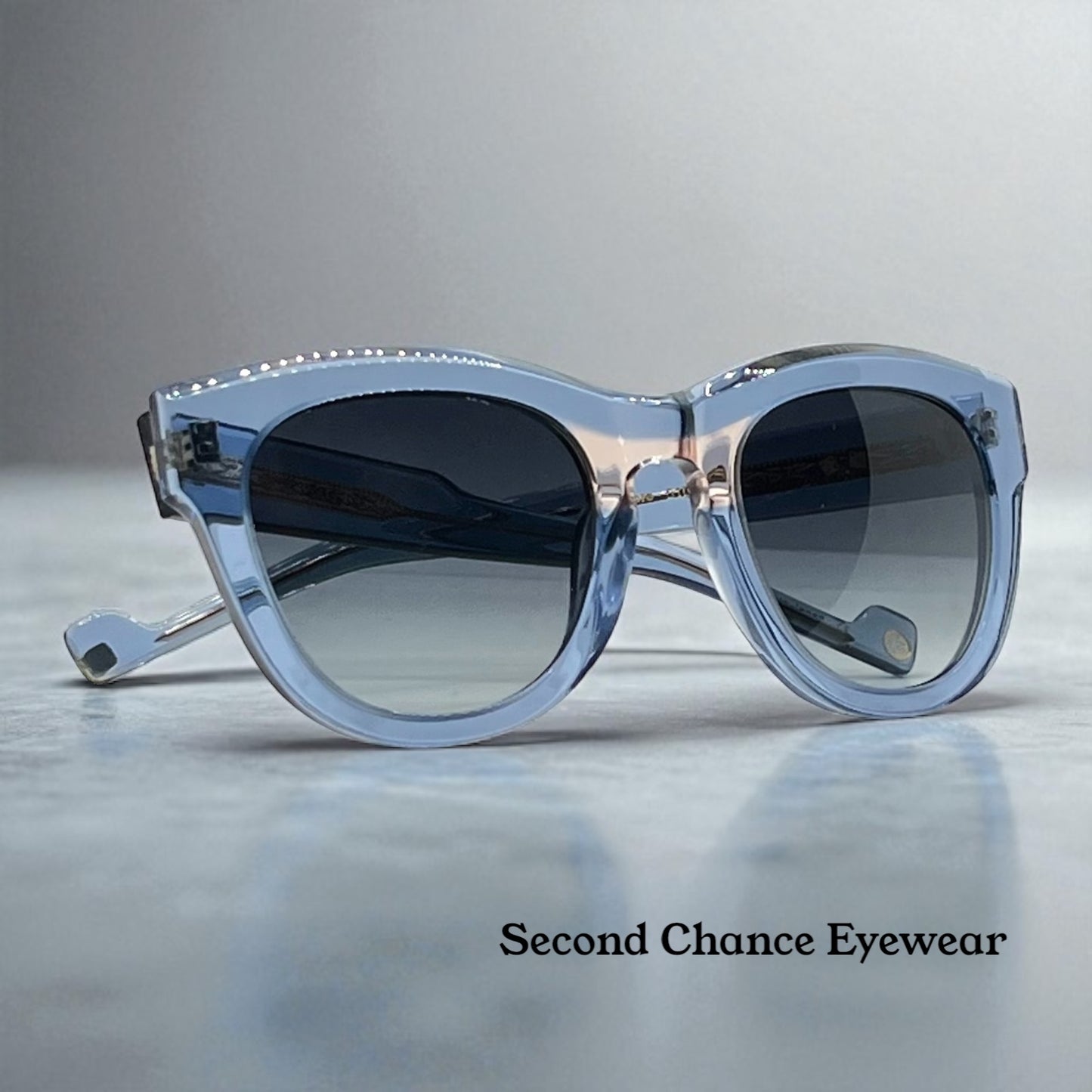 Entourage of 7 Sycamore-Ice Blue 51-24-142 Grey Gradient Sunglasses-New|Unworn