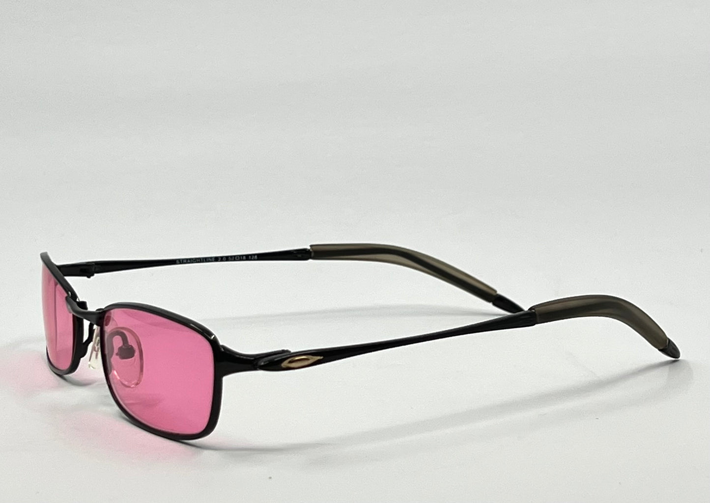 Oakley Straight Line 2.0 11-729 Vintage Sunglasses W|New Solid Pink Custom Tined Lenses-Nos|Unworn