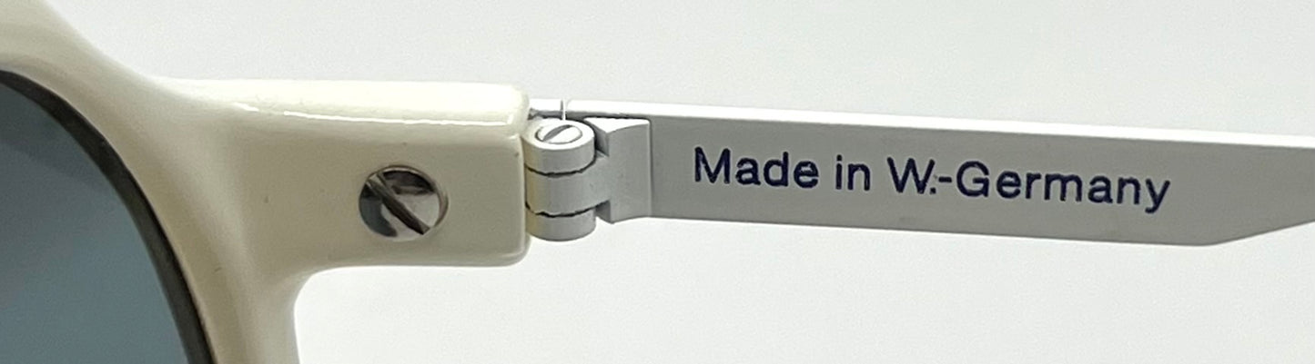 Alpina AERO Vintage Sunglasses White 64mm Aviator – Made in W. Germany 1980s