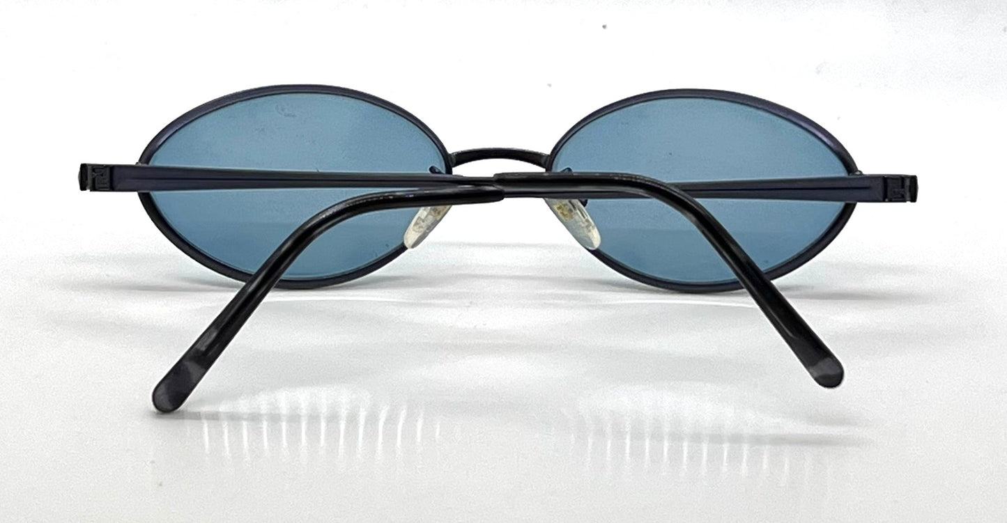 Fendi F77 Periwinkle-New Sky Blue Custom Lenses-Vintage Unworn Sunglasses-Italy