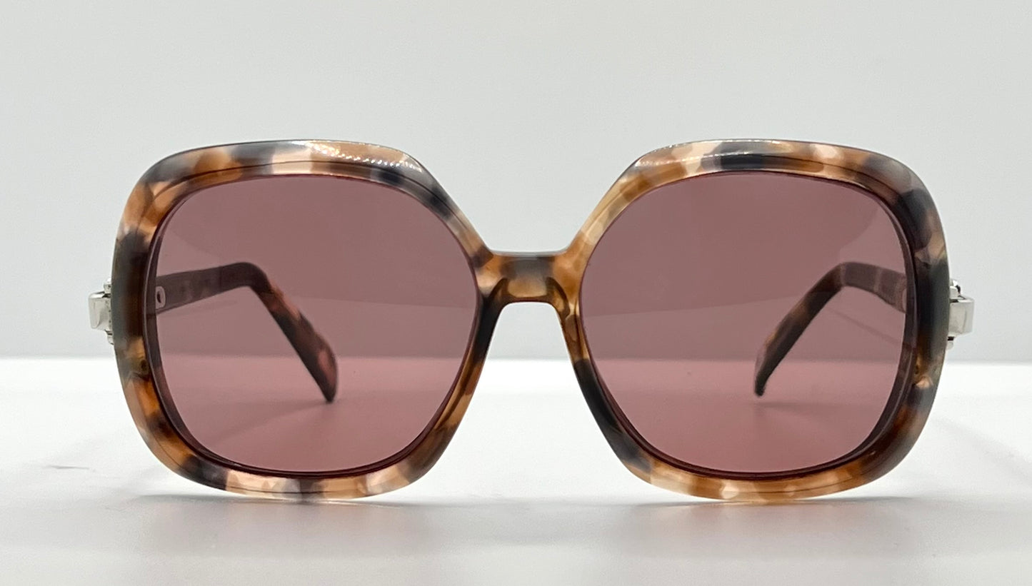 Silhouette Mod 501 Vintage Sunglasses W|New, Custom Solid Deep Rose Lenses-Deadstock-Austria