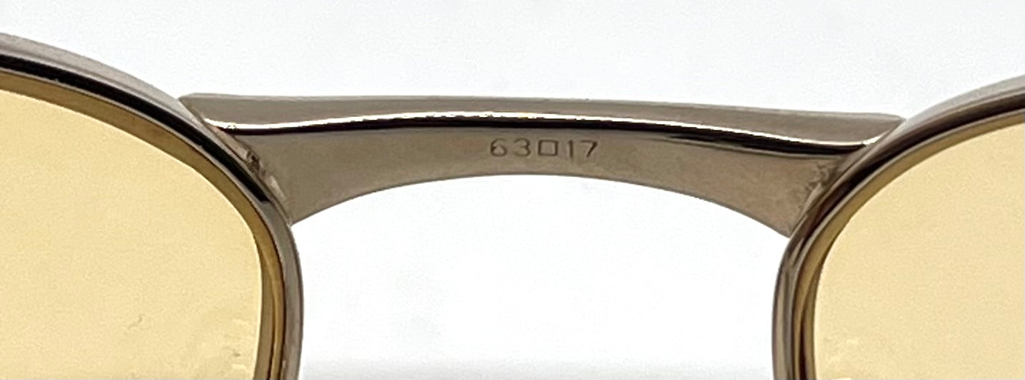 Hugo Boss Hb5774 Titanium Aviator Sunglasses Amber Lens Deadstock Japan