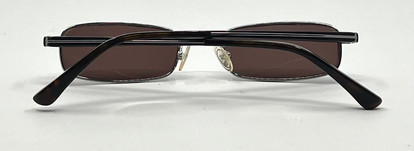 Giorgio Armani GA272-Y2K Vintage Sunglasses-New Solid Brown Custom Lenses
