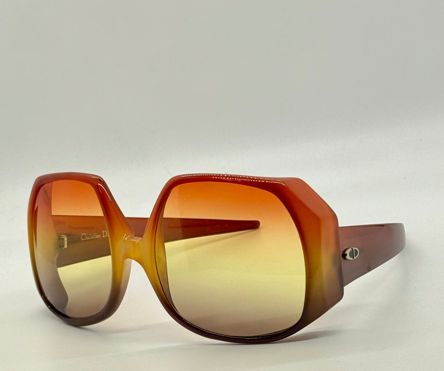 Christian Dior DO4 1970s Oversized Sunglasses w/New Tri-Gradient Tinted Lenses