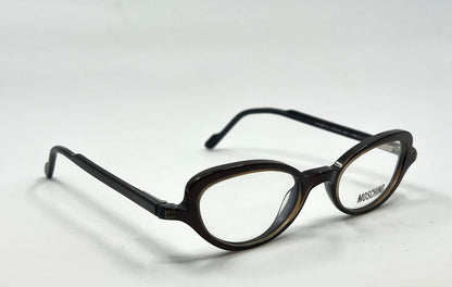 Moschino M3581-V 251 Brown Eyeglasses Y2K Vintage-Unworn-Italy 45mm