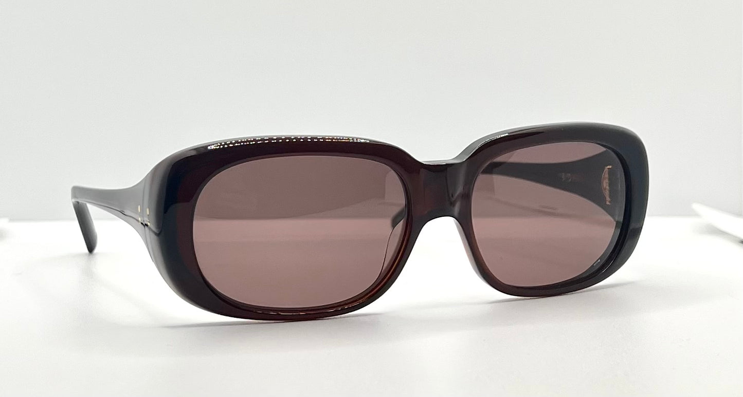 Cynthia Benjamin “Sid” Handmade Sunglasses – Plum Fade Acetate – Full Kit – Luxury Collector’S Piece