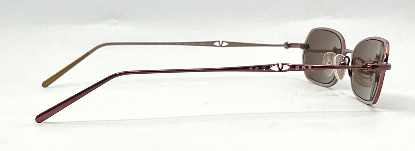 Valentino 5327 OJV2 Y2K Vintage Sunglasses-New Solid Brown Custom Lenses