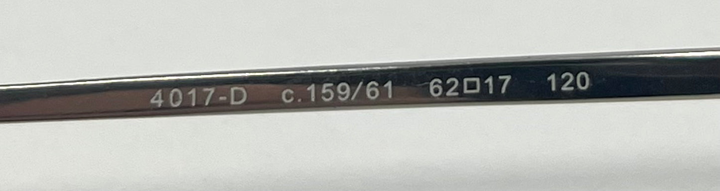 Chanel 4017-D Silver Rimless Sunglasses Swarovski Cc Logo Deadstock