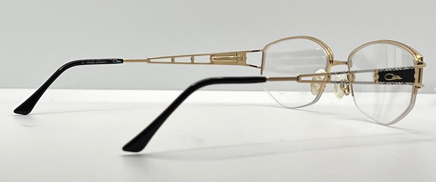 Cazal Mod 453 Col 190-Vintage Eyeglass Frame-Gold|Black-53Mm-Germany-Deadstock|Unworn