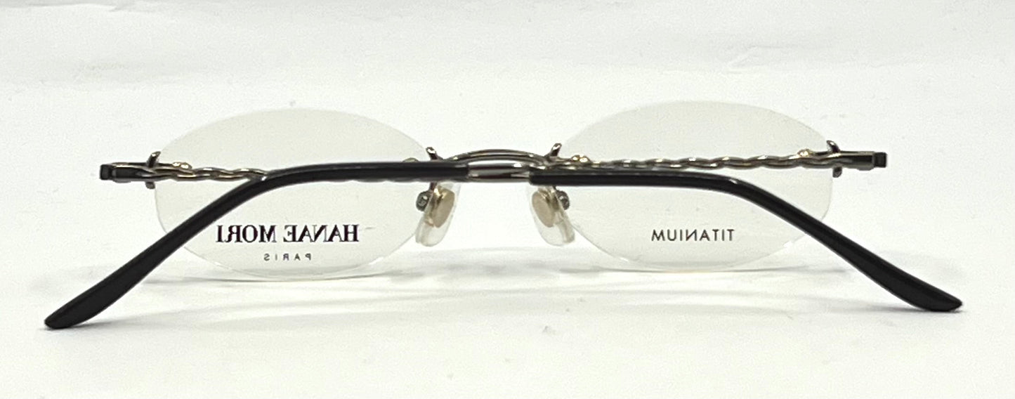 Hanae Mori Paris HP7305 Y2K Minimalist Rimless Titanium Glasses Japan Unworn