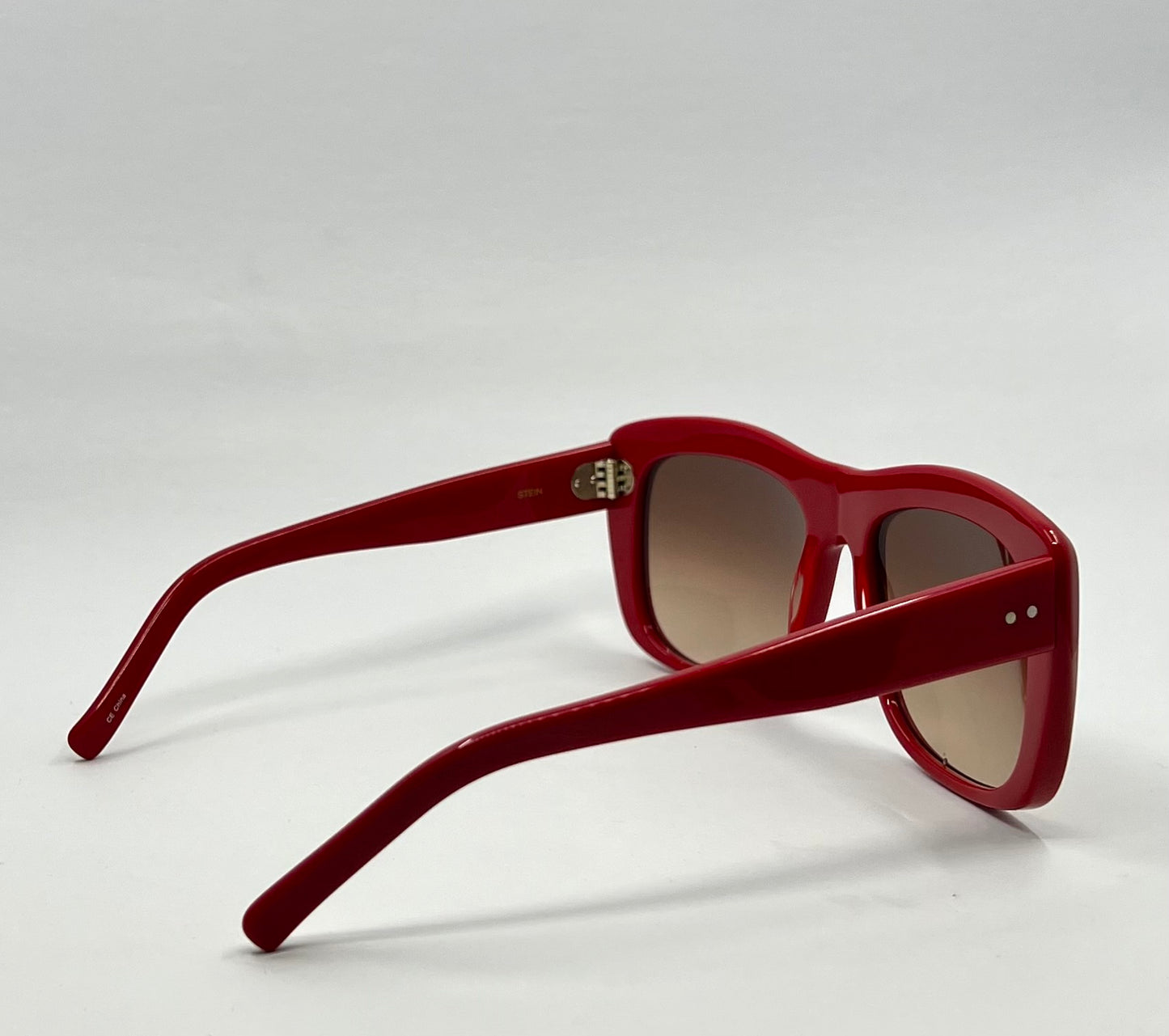 Guise By Benjamin Eyewear Stein Sunglasses – Glossy Red Acetate-Nos|Unworn