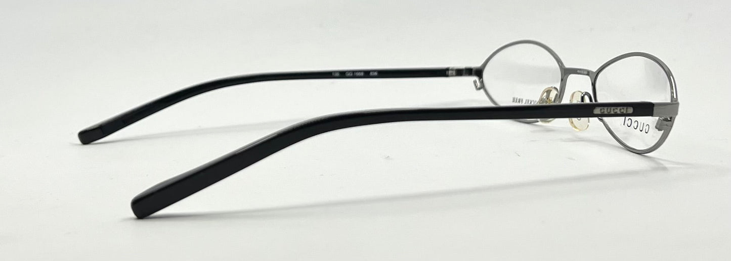 Gucci GG 1668 B36 Oval Optical Frames-Y2K VINTAGE-Unworn-Italy-49mm