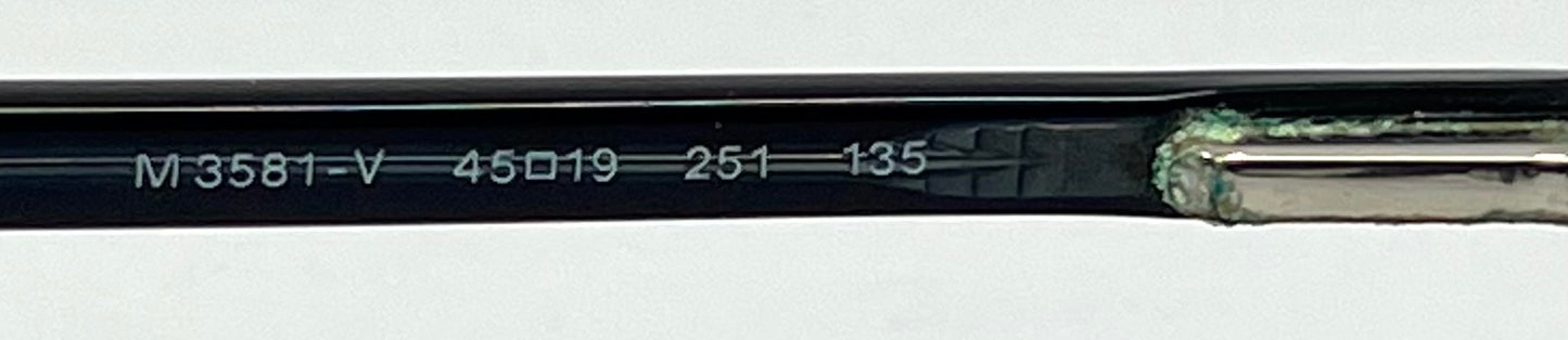 Moschino M3581-V 251 Brown Eyeglasses Y2K Vintage-Unworn-Italy 45mm