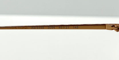 Ray-Ban Rb6448 3094-Geometric Gold Wire Sunglasses W| New, Custom Brown To Green Gradient Lenses