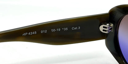 Red Paris Rp 4245 012 W|New, Custom Tri-Gradient Gold|Grey|Purple Lenses-50Mm-France