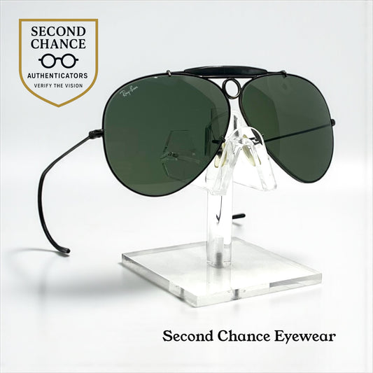 B&L Ray-Ban Outdoorsman II Black Cable Temple G-15 Vintage Sunglasses