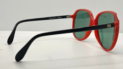 Silhouette Mod 1103 Vintage Sunglasses W|New Solid Green Custom Lenses-56Mm-Unworn
