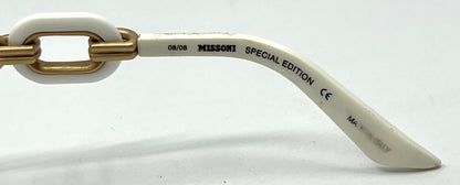 Missoni Mi66601 Special Edition White|Gold Sunglasses – Deadstock Unworn