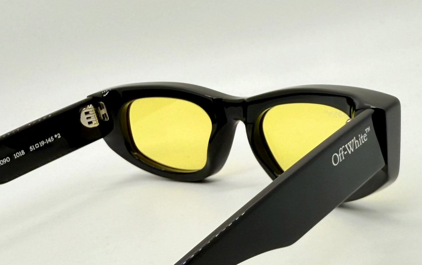Off-White™ Oeri090 1018 Sunglasses Black|Yellow Rare-New|Unworn-Full Kit Italy-51Mm