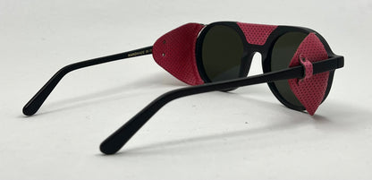 L.G.R Reunion III Glacier Sunglasses 49-22 Pink Leather Shields – Full Kit – Unworn