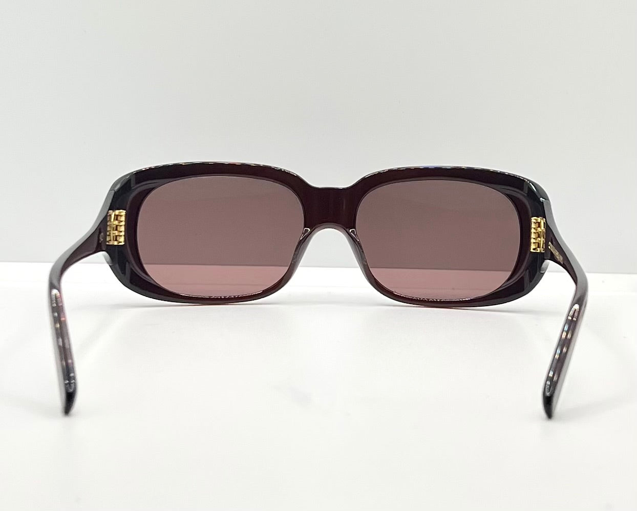 Cynthia Benjamin “Sid” Handmade Sunglasses – Plum Fade Acetate – Full Kit – Luxury Collector’S Piece