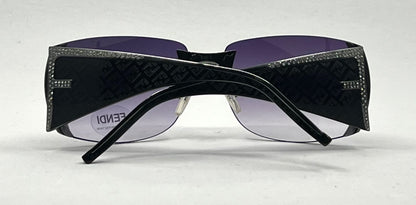 Fendi FS349R Y2K Shield Sunglasses 001 Unworn Purple Gradient Lenses-Japan