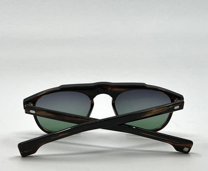 Entourage of 7 Fegan Sunglasses w|New Grey|Green Custom Gradient Lenses-New|Unworn-Full Kit-handmade in Japan